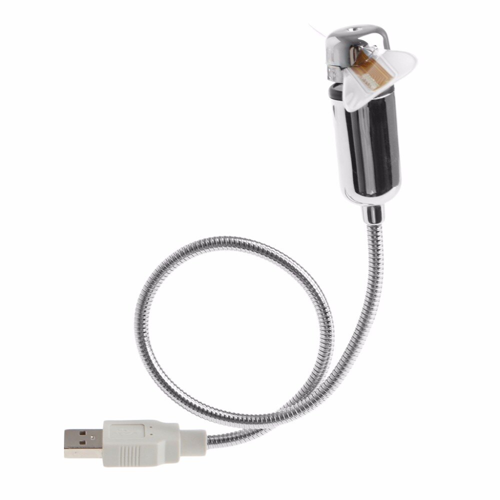 40Cm Cooling Flexibele Usb Powered Led Knippert Tijd Display Functie Klok Fan
