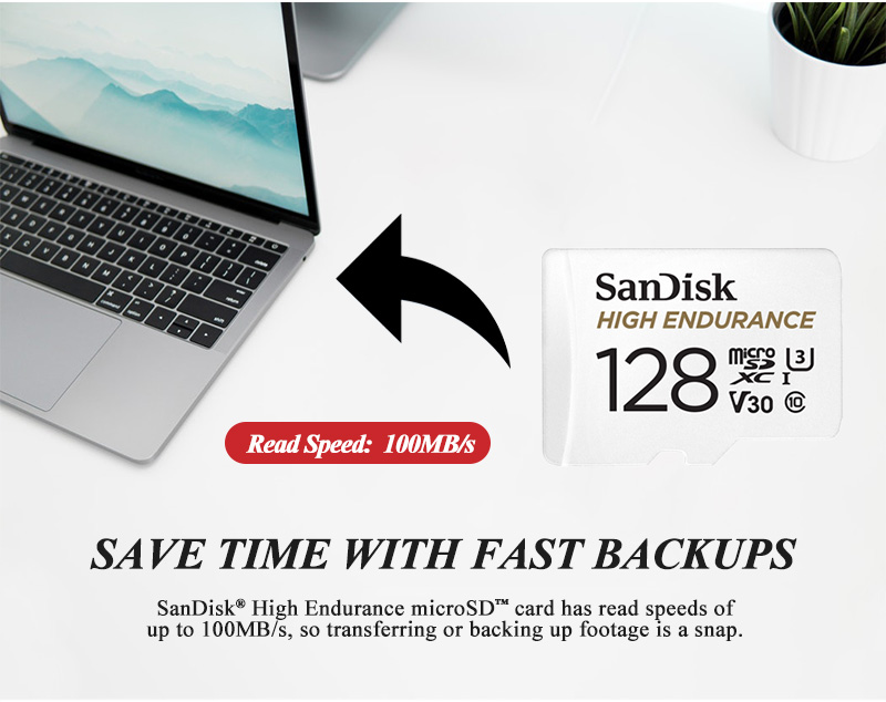 Oryginalna karta pamięci sandisk high endurance micro sd micro sdhc 32gb v30 c10 micro sd dxc 64gb 128gb 256gb do kamery samochodowej