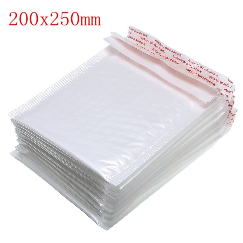 50 PCS/Lot White Foam Envelope Mailing Bag Different Specifications Bubble Mailers Padded Envelope Mailing Bag: 200x250mm