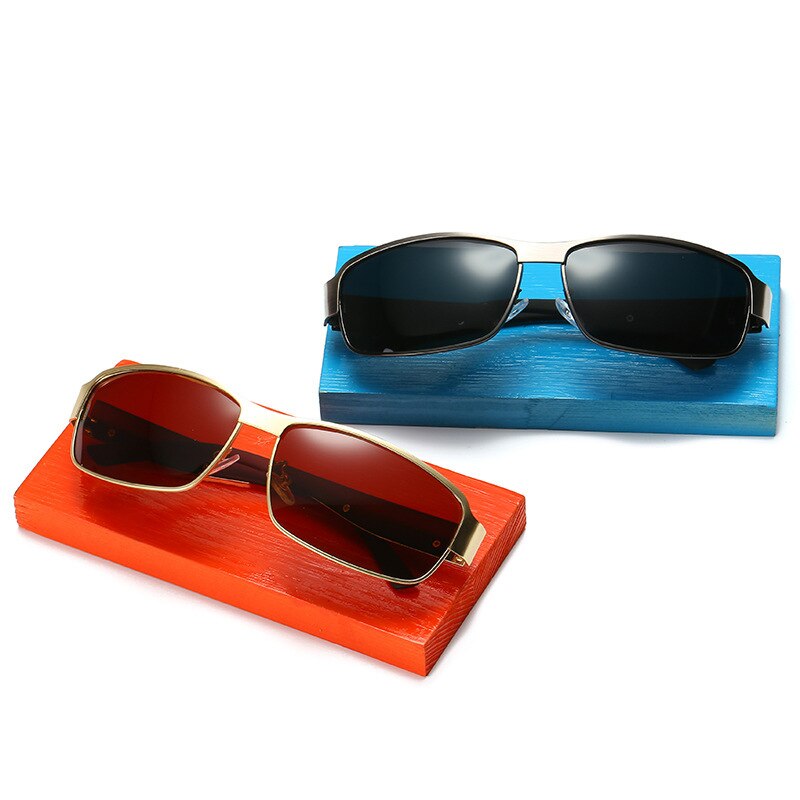 Zomer gepolariseerde zonnebril metalen montuur binnencoating heren zonnebril met schaduwglazen autobrillen zonnebril