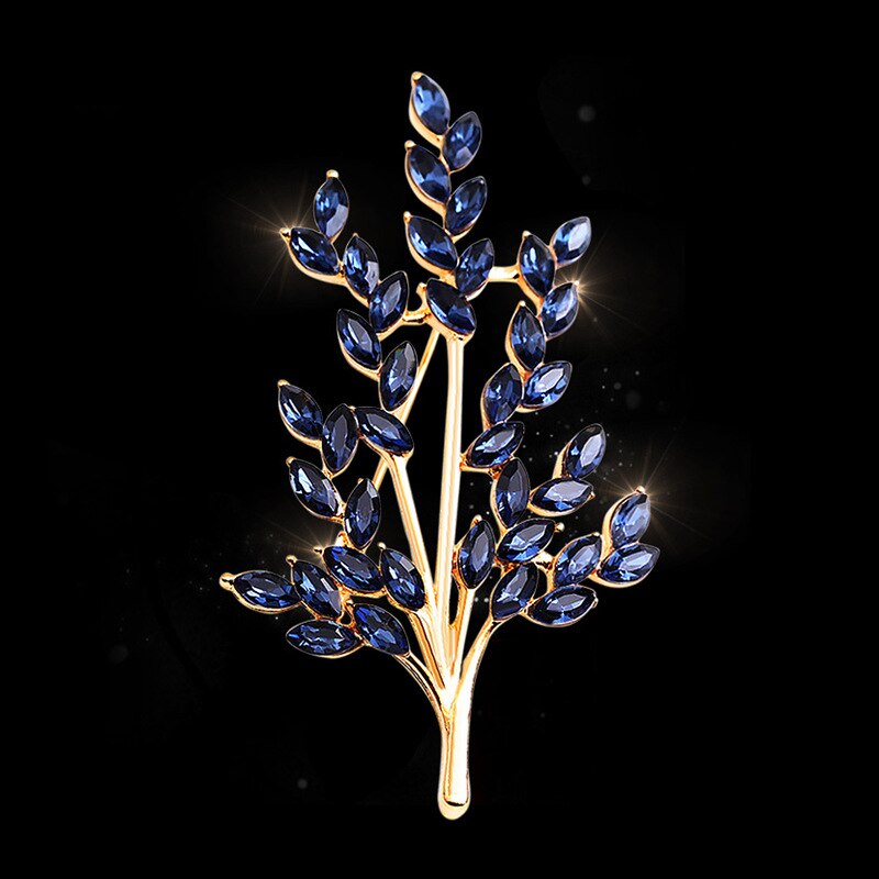 Koreaanse Stijl Stijl Veelzijdige Crystal Tarwe Broche Vrouwen Mode Corsage Broche Kleding Ornament