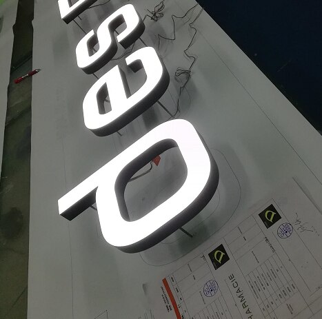3D LED Advertising Outdoor Face Lit Lighting Signage Iluminated Acrylic Letter for Christmas