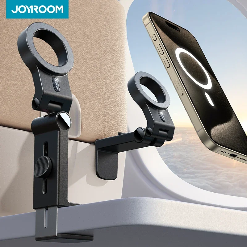 JOYROOM dla Magsafe uchwyt na telefon samolotowy niezbędne akcesoria podróżne zestaw głośnomówiący uchwyt na telefon samolotowy dla iPhone 16 Pro Max etui magnetyczne