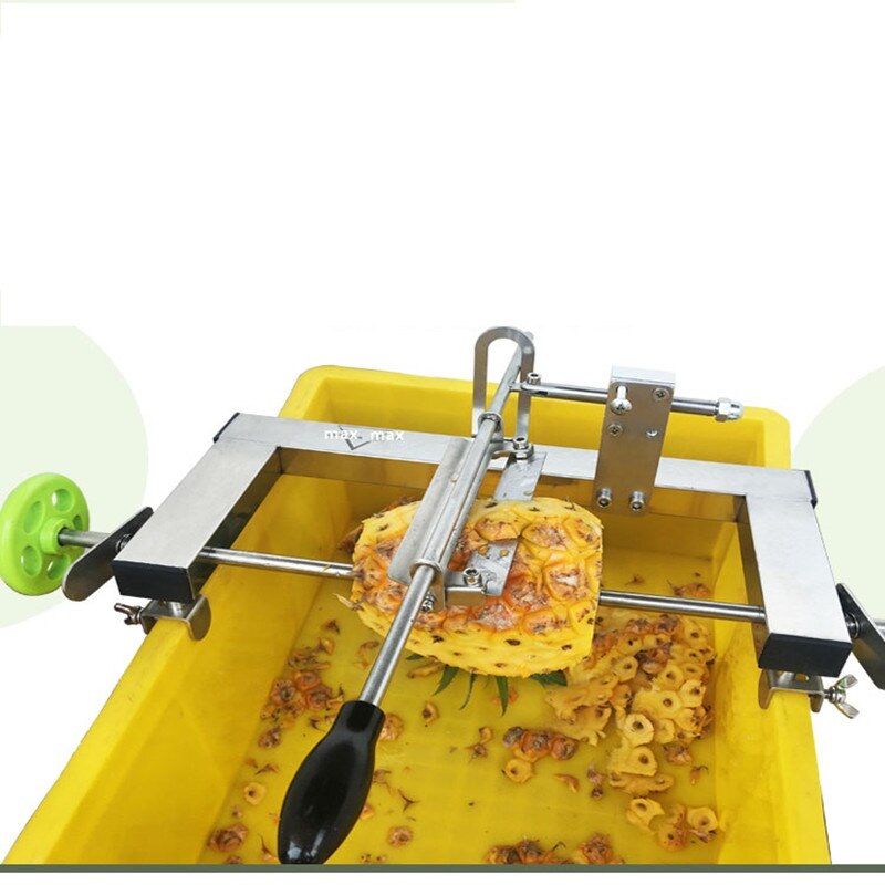 Instrukcja ananasa ze stali nierdzewnej maszyna robić obierania z wymiana ostrza łatwa obsługa instrukcja owoce obierak wysokiej jakości