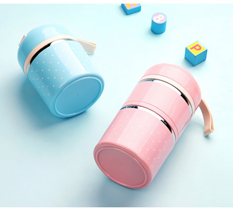 Boîte à Déjeuner Isotherme - MARQUE - Double - Acier Inoxydable 304 - Isolation Thermique