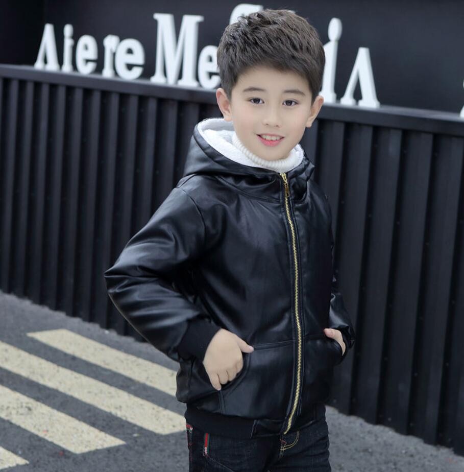 Giacca in pelle ragazzi inverno mucchio – Grandado