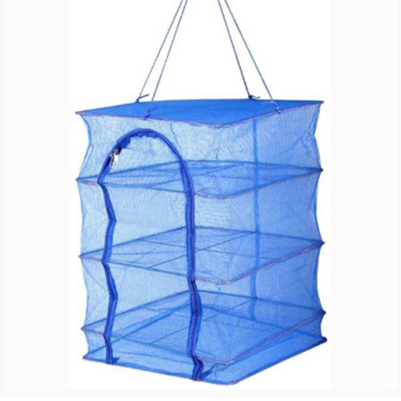 1Pcs Foldable 4 Layers Drying Rack for Vegetable Fish Dishes Mesh Hanging Drying Net Hanging Natural Way to Dry Food: Default Title