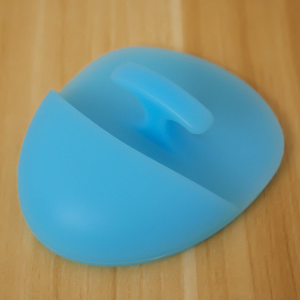 1pc handige siliconen vingerwaspads, borstels voor het gezicht, exfolianten voor het verwijderen van mee-eters, gezichtsreinigingsscrubs, make-uptools: Blauw