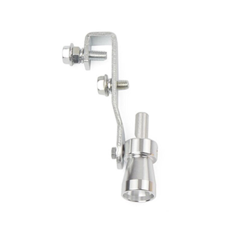 Uitlaat Nep Turbo Uitlaat Blow Off Valve Fluitje Pijp Sound Simulator Whistle S: Zilver