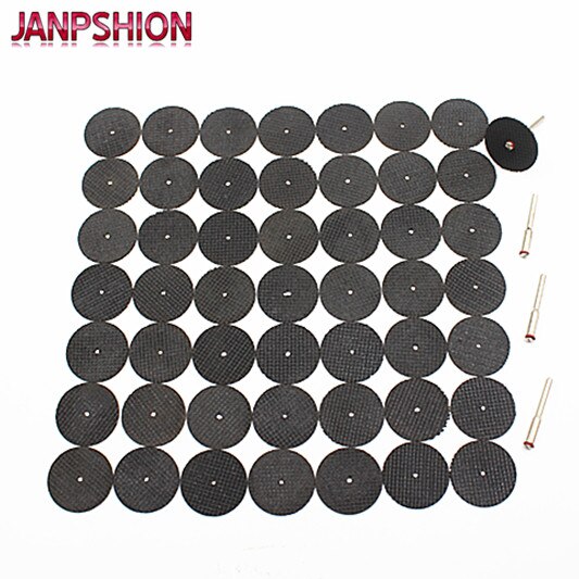 50PC Abrasive Tools Fiberglass Reinforced Cutting Disc Cut Off Wheel with 4 Mandrels Fit Dremel Rotary Tool Accessories