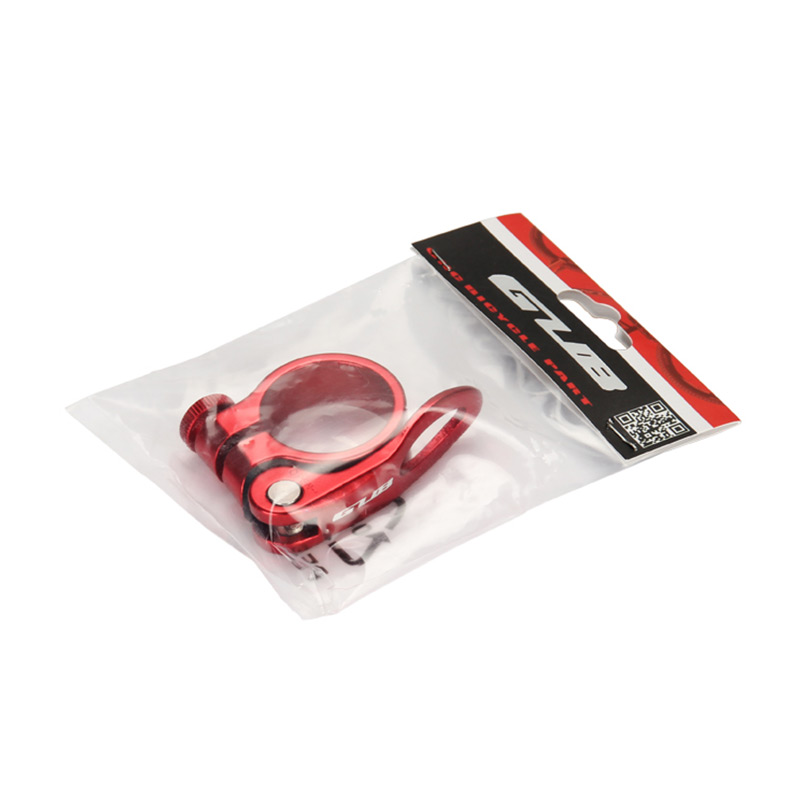 31.8/34.9mm Rode Zadelpenklem Zwart Goud Blauw Titanium Fiets Ultralight Lock Fiets Zadelpennen Klemmen Bike Zadelpen clip GUB