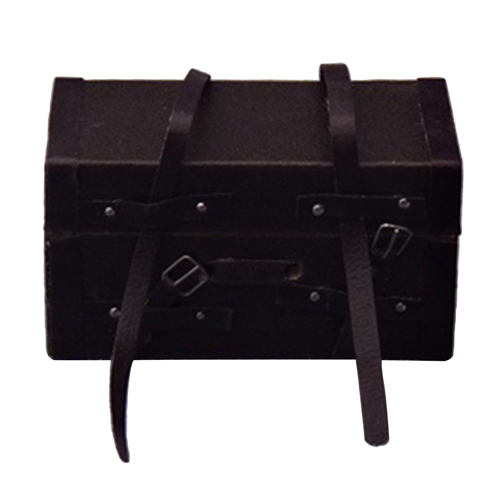 1:12 Scale Dolls House Handmade Vintage Old Classic Leather Wooden Miniature Suitcase Luggage Carry Case Treasure Chest