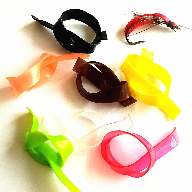 KKWEZVA 100 unids/bolsa de silicona, cindis, Mosca, Pupa, ninfa, gusano, envoltura corporal, piel, cedis Larvae/República Checa, ninfa, señuelo Scud, Material para atado de moscas