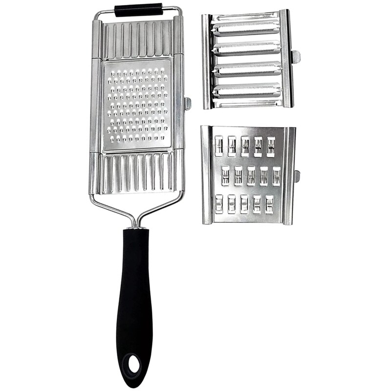 Groentesnijder, 3-In-1 Keuken Rasp, Rvs Komkommer Slicer, Multifunctionele Mandoline Aardappel Rasp