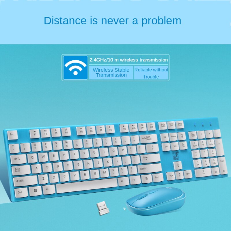 2.4G Wireless Keyboard and Mouse 104-key Keyboard Office Keyboard Gaming Keyboard for PC Computer Laptop