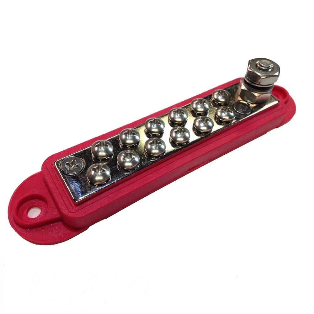 12 Point Terminal Junction Block Stainless Steel Power Post Distribution Buss Bar