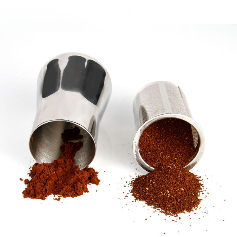 Doseringskopp barista assistent siktefilter fint pulver kaffelukt mater pulver 350ml rustfrie kopper kaffe stål håndkvern
