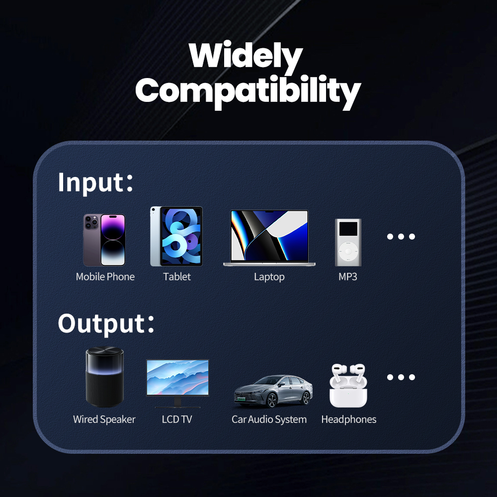 Toocki 5.1 Bluetooth Aux Adapter Wireless USB To 3.5mm Jack Car Audio Music Mic Handsfree Kit For Car Receiver BT Transmitter