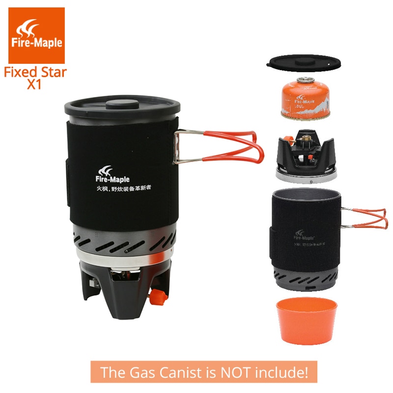 Fogo maple pessoal sistema de cozinha ao ar livre mochila caminhadas equipamentos de acampamento forno fogão a gás propano portátil queimador 511g 18oz