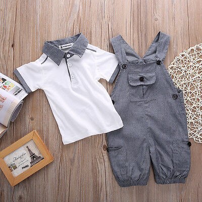 Emmababy Baby Jongens 2 STUKS Set Peuter Kids T-shirt Tops Broek Outfits