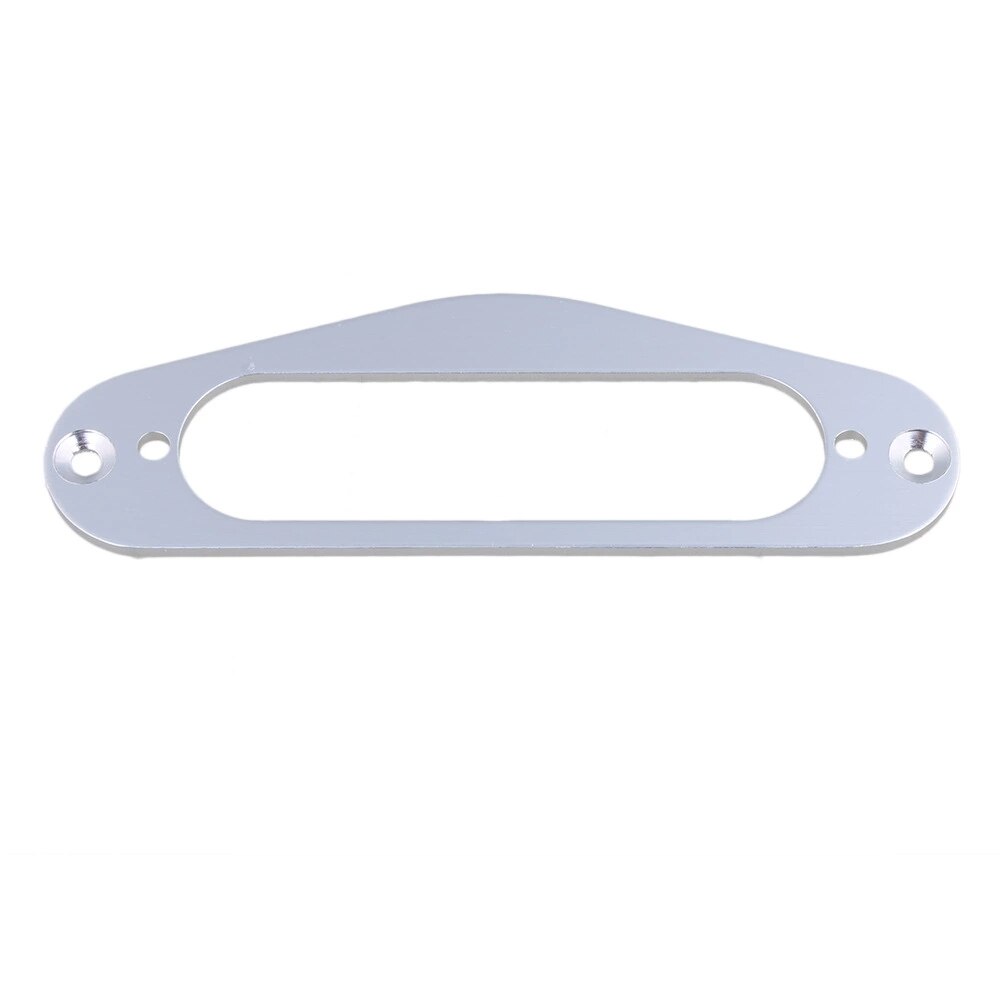 Anillo de montaje envolvente de pastilla de cuello de bobina única de Metal para guitarra eléctrica estilo ST, 1 ud.: Plata