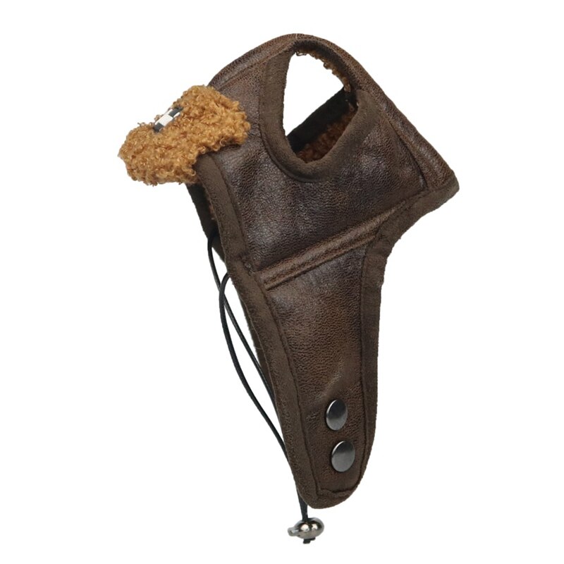 Difraz para perro pour petit chien | Chapeau d'hiver en cuir PU, en cachemire, pour chiot, joli et confortable, pour petit chien zh1
