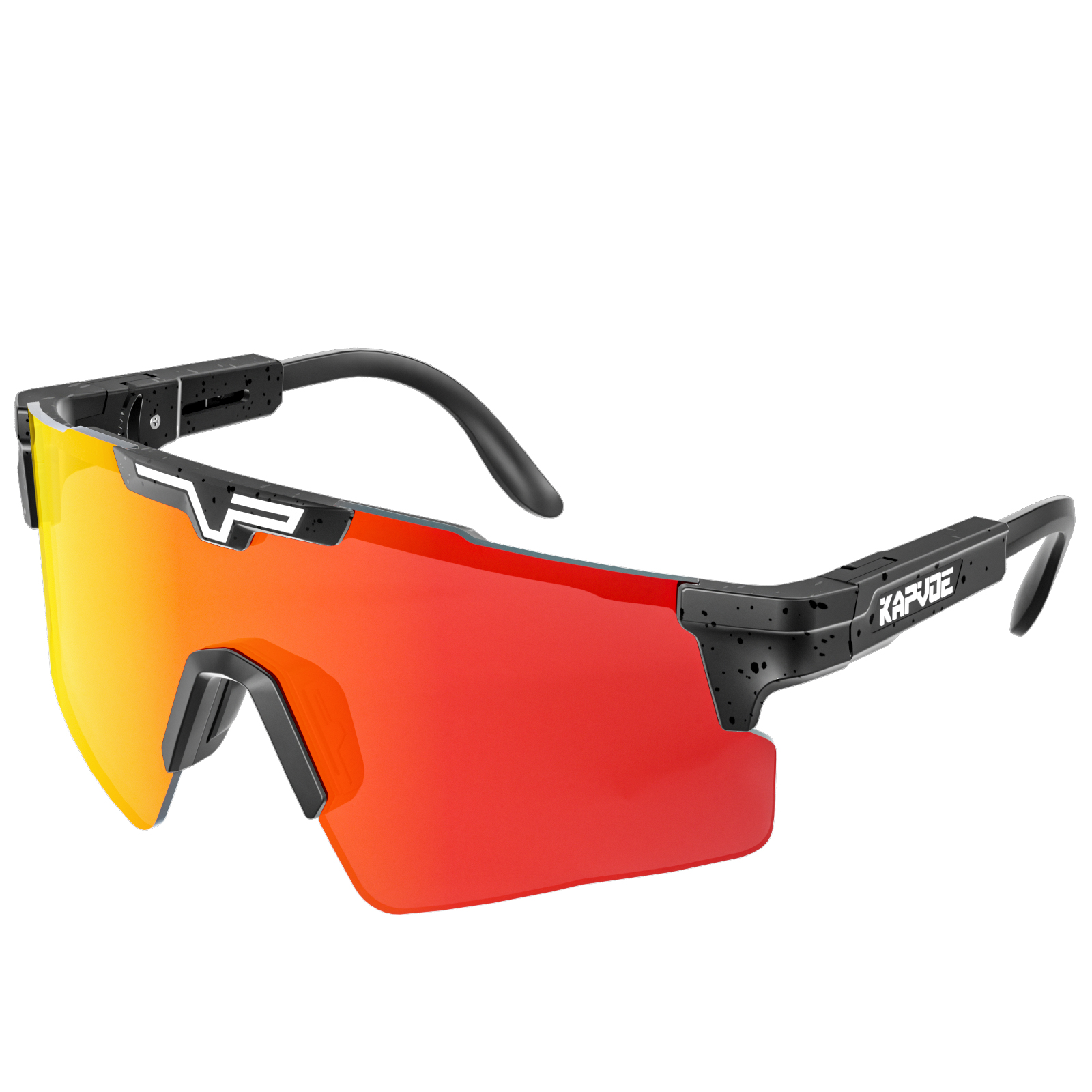 KAPVOE-Óculos De Sol De Ciclismo Polarizados Para Homens E Mulheres, Óculos De Esportes Ao Ar Livre, Óculos De Bicicleta, Bicicleta De Estrada, MBT, UV400: Branco
