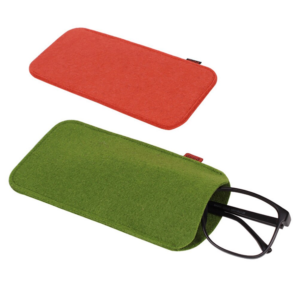 1pc unisex briller etui blød filt stof solbriller taske briller pose brillebeskytter briller tilbehør