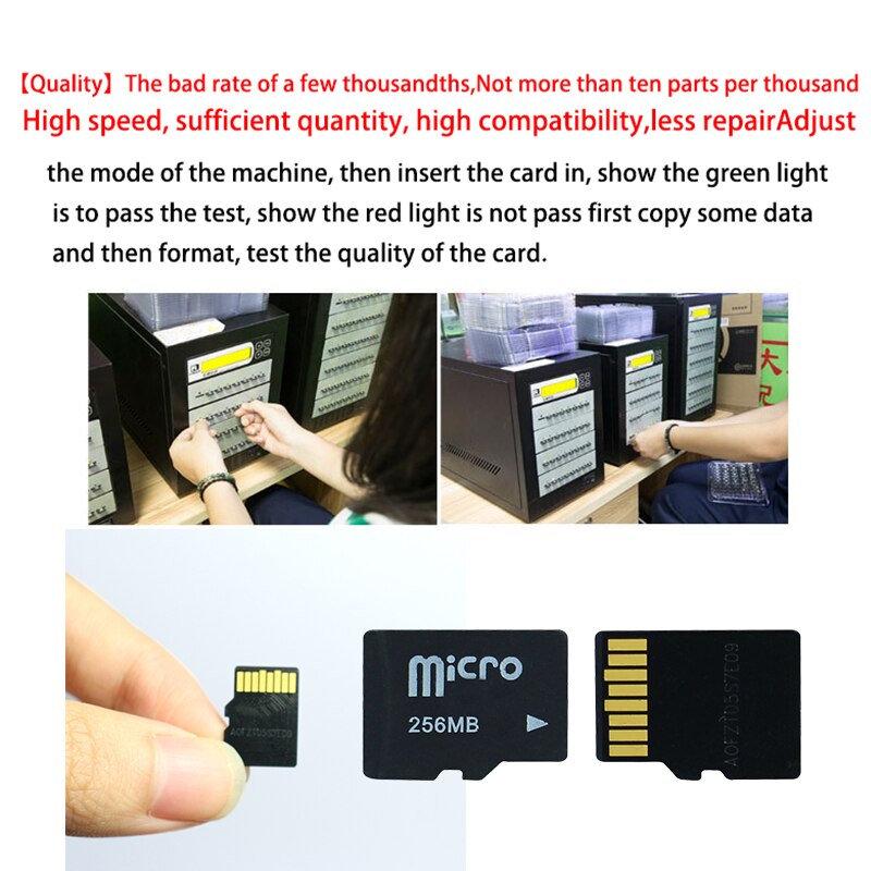 Lote de 10 tarjetas micro de 64MB, 128MB, 256MB, 512MB, TF, 1GB, 2GB, 4GB, 8GB, tarjeta de memoria de
