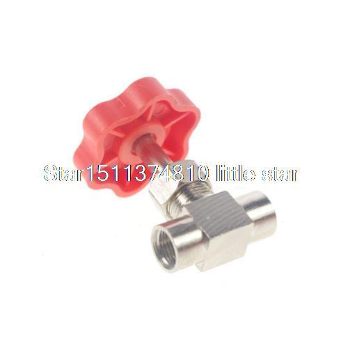 Produktbild von SUOFEILAIMU Nadelventil NV3-1/8 – Messing Vernickelt, 1/8" BSPP Innengewinde, Manuelle Regelung Für Niederdruckanwendungen