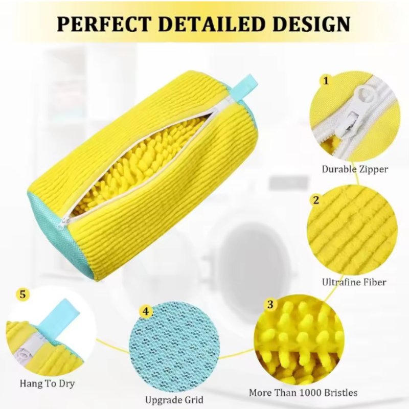 Borsa per scarpe per persone pigre Una borsa protettiva speciale per lavatrice domestica, borsa per lavatrice per scarpe durevole per tutti i tipi di scarpe