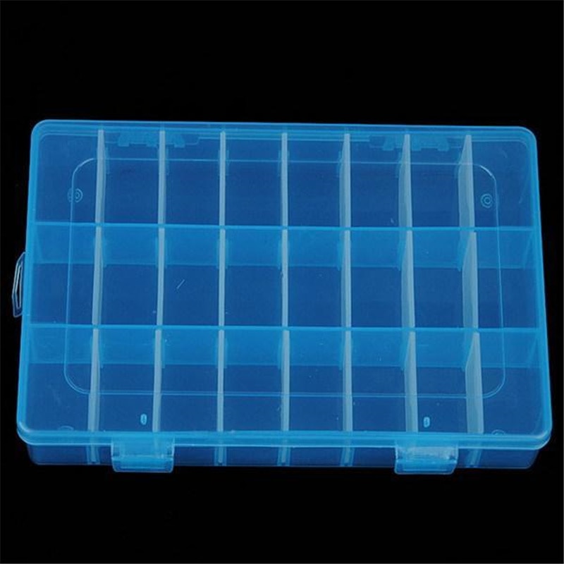 1 Pcs ! Grote Diversen Assort Verzamel Box Componenten Opslag Plastic Doos 24 Rooster Collectebus Pc672095