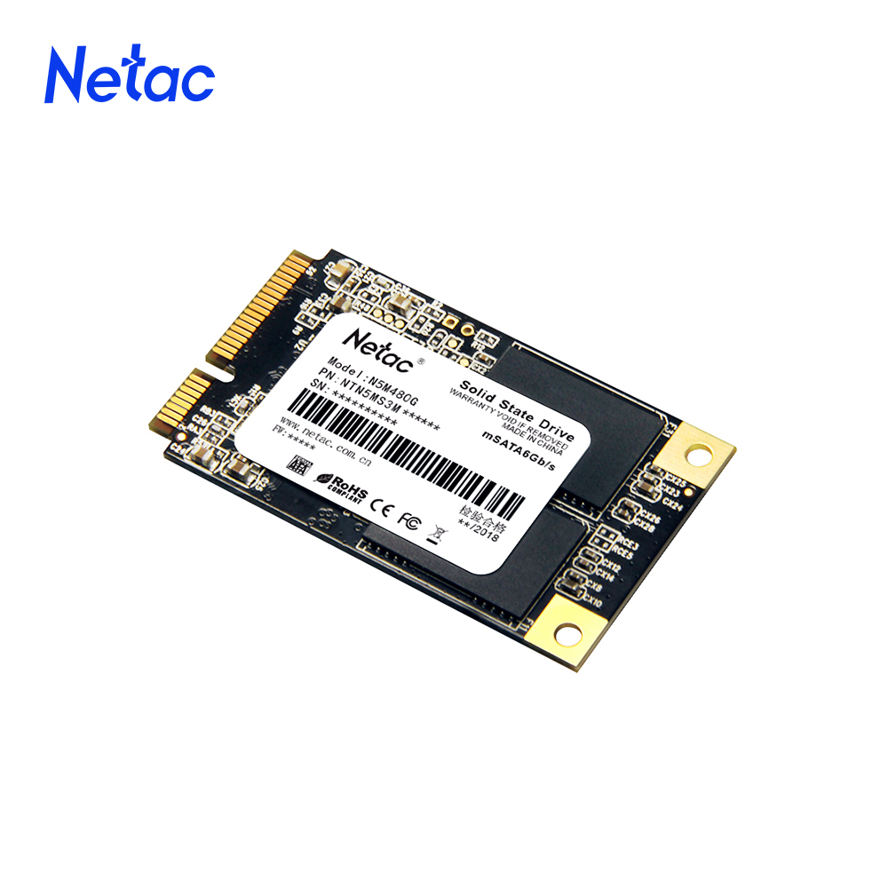 Netac mSATA SSD 120gb 240gb 480GB mSATA SSD HDD disco rigido interno a stato solido per computer portatile