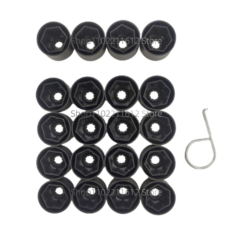 Couvercle de boulon d'écrou de roue de voiture, pour VW Scirocco Tiguan Golf MK7 GTI Passat B5 Skoda Hub jantes vis bouchons goujons décoration: WHITE