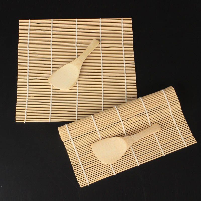 Esterilla enrollable de bambú para hacer Sushi, utensilios de cocina, accesorios para cortina de Sushi, DIY, Onigiri, 1 ud.