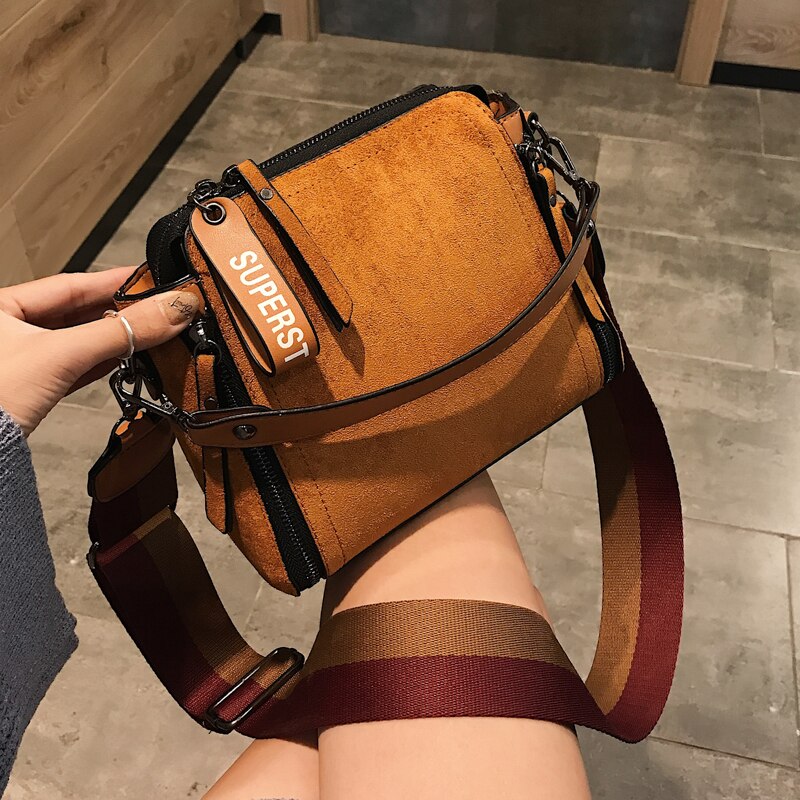 Dames sport schoudertas dames schoudertas brede band retro messenger bag reis crossbody tassen voor vrouwen dames handtassen: Khaki