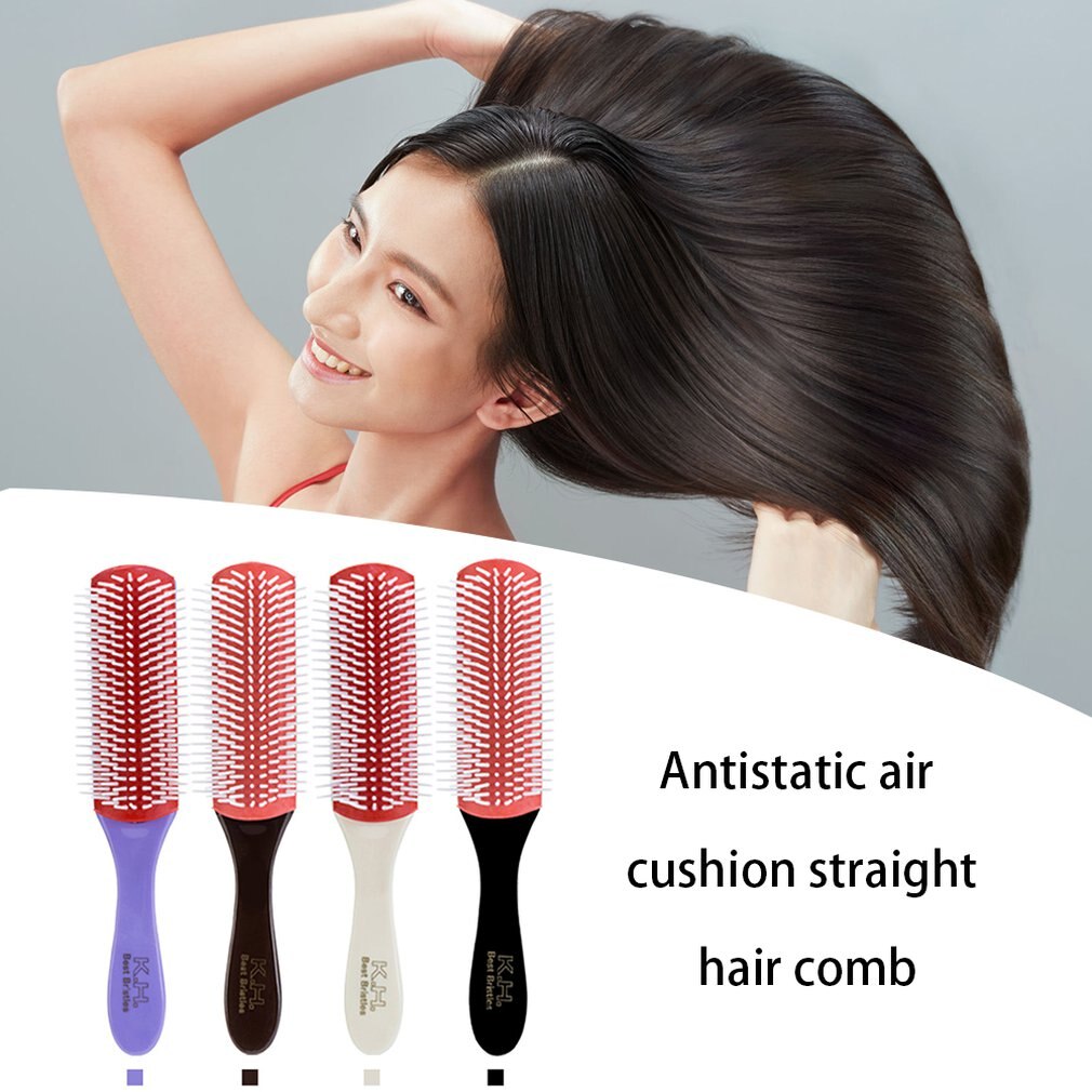 Massage Comb Anti-static Air Cushion Straight Hair Comb Detachable Nine-row Combing Hairdressing Tool