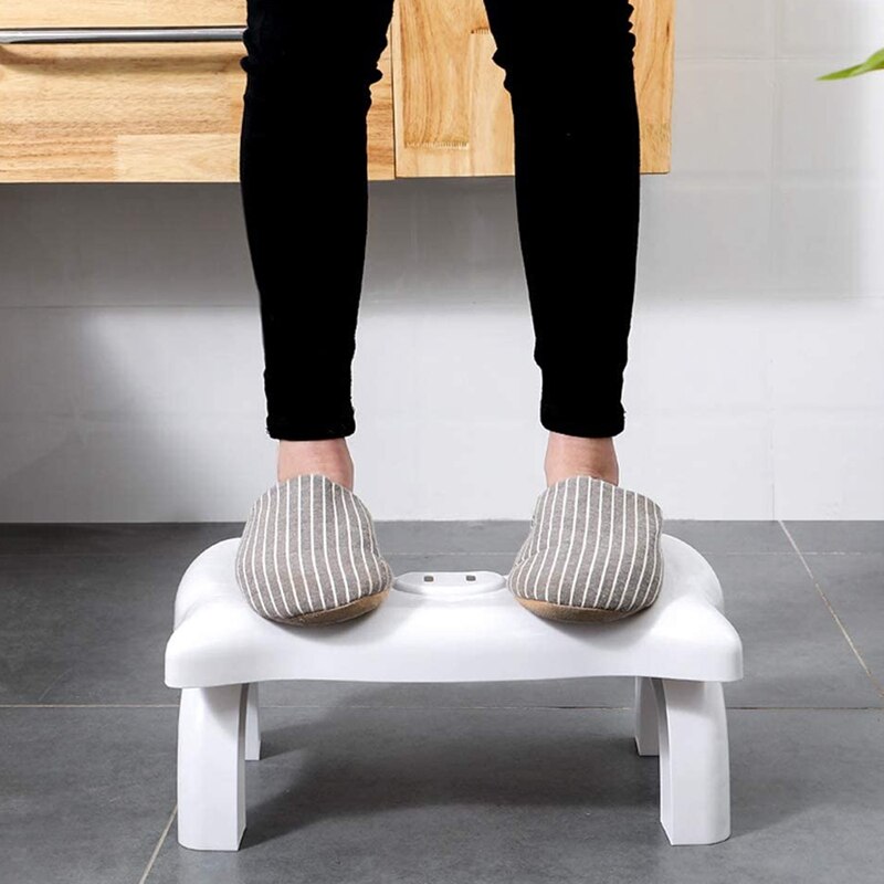 Sammenfoldelig toiletstol, multifunktionel hugsiddende skammel med aromaterapi skridsikker toiletstol