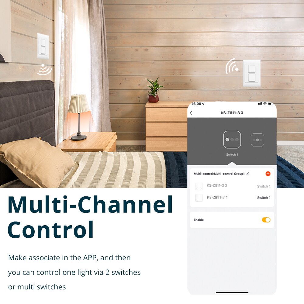 Zemismart Tuya Zigbee Push Light Switch Control Smart Life US AU Physical Wall Switches Push Button Interruptor