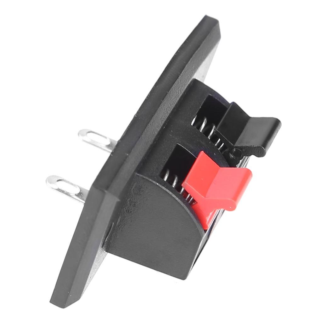 5/10/20pcs 2 Positions Connector Terminal Push In Jack Load Spring 4 Poles Audio Speaker Terminals Plug Socket Clip DIY Kit