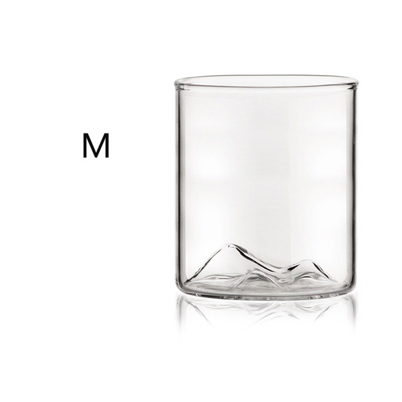Chinese-Style Transparent Glass Tea Cup Household Teacup Cool Tea Set Mountain Cup Heat-Resistant Small Mountain Glass: F