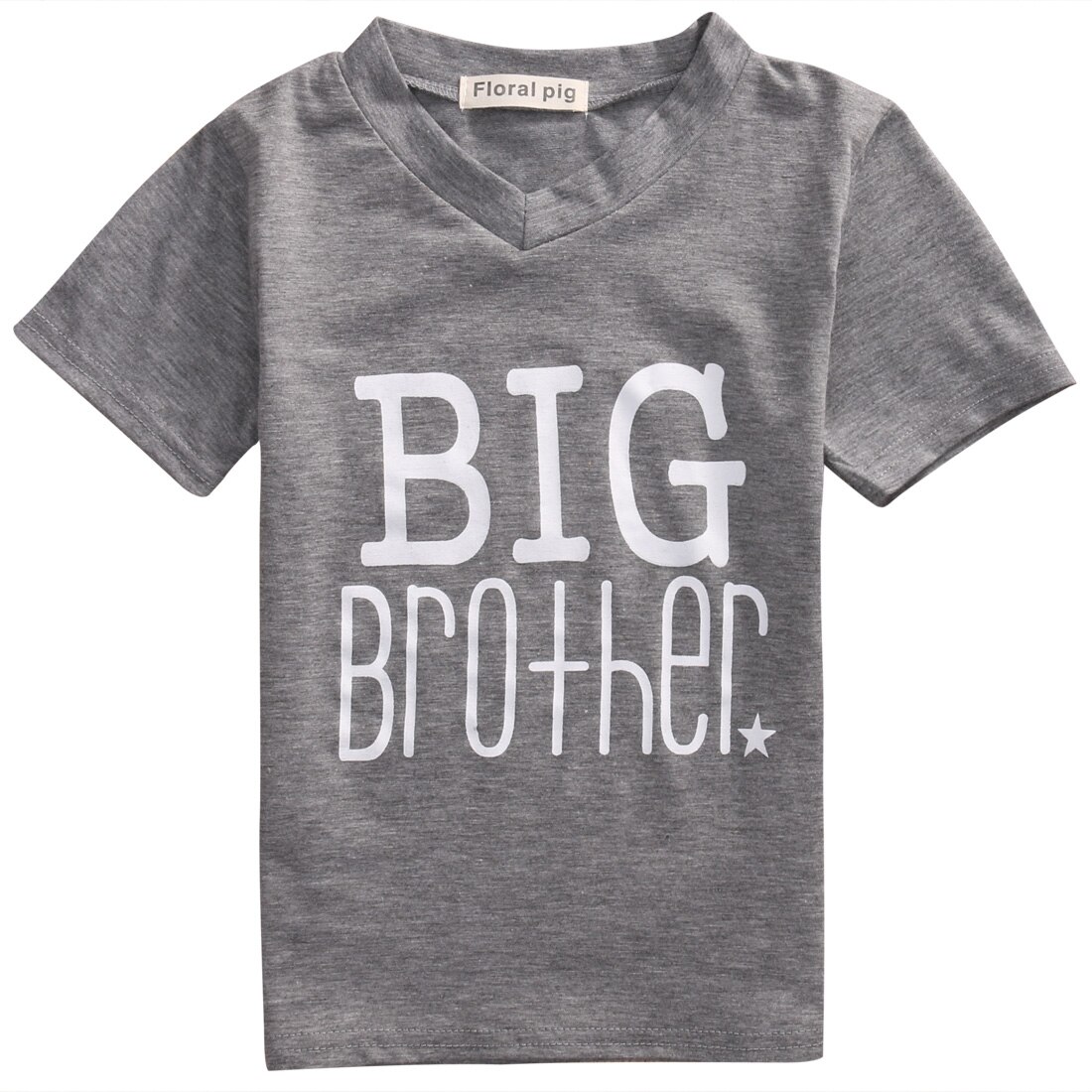 Familie Bijpassende Tops Little Big Brother Romper T-shirt Pasgeboren Baby Boy Kleding: Big brother 7T