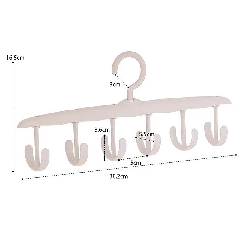 1 cintre de soutien-gorge pour placard, 360 ° Supports multifonctionnels rotatifs avec crochet pour sac de ceinture de chapeau de Camisole, support de rangement de gilet d'économie d'espace