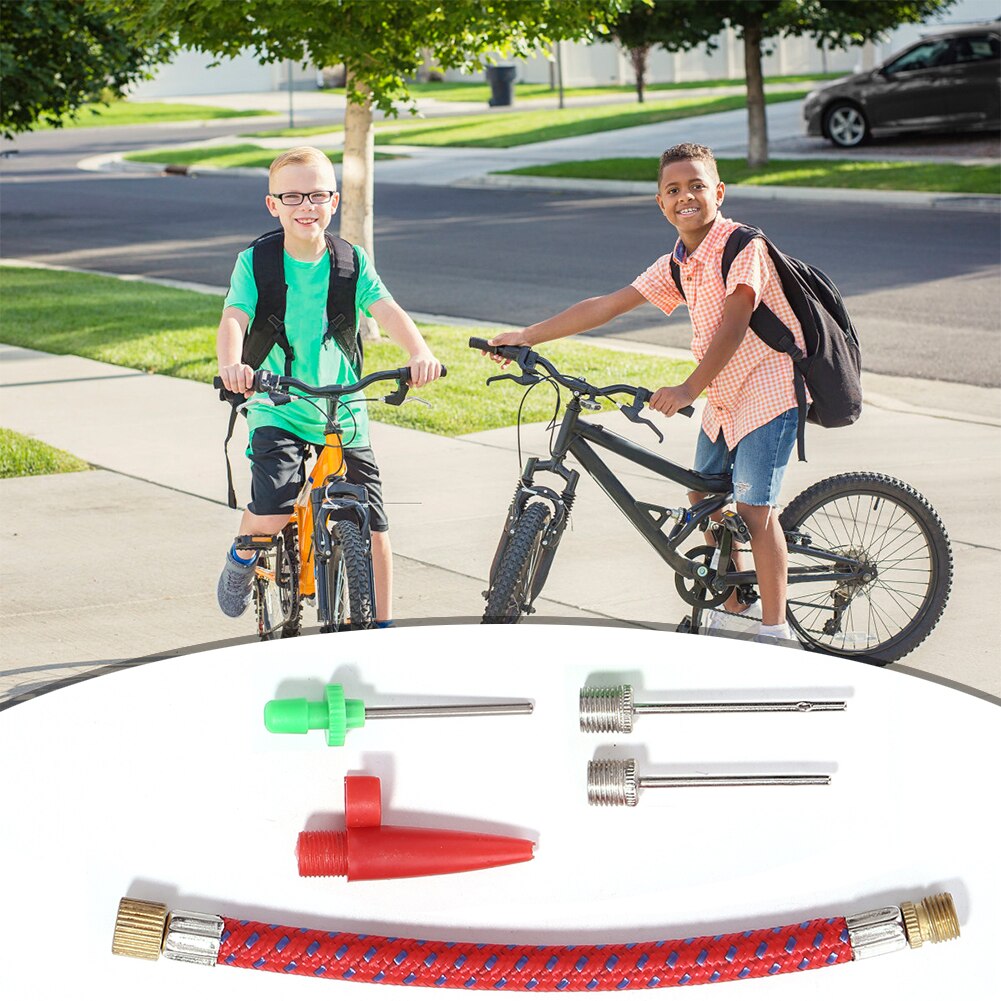 Voetbal fietsband pomp onderdelen fiets luchtband pomp adapter kogel naaldventiel connector mtb ventiel connector slang