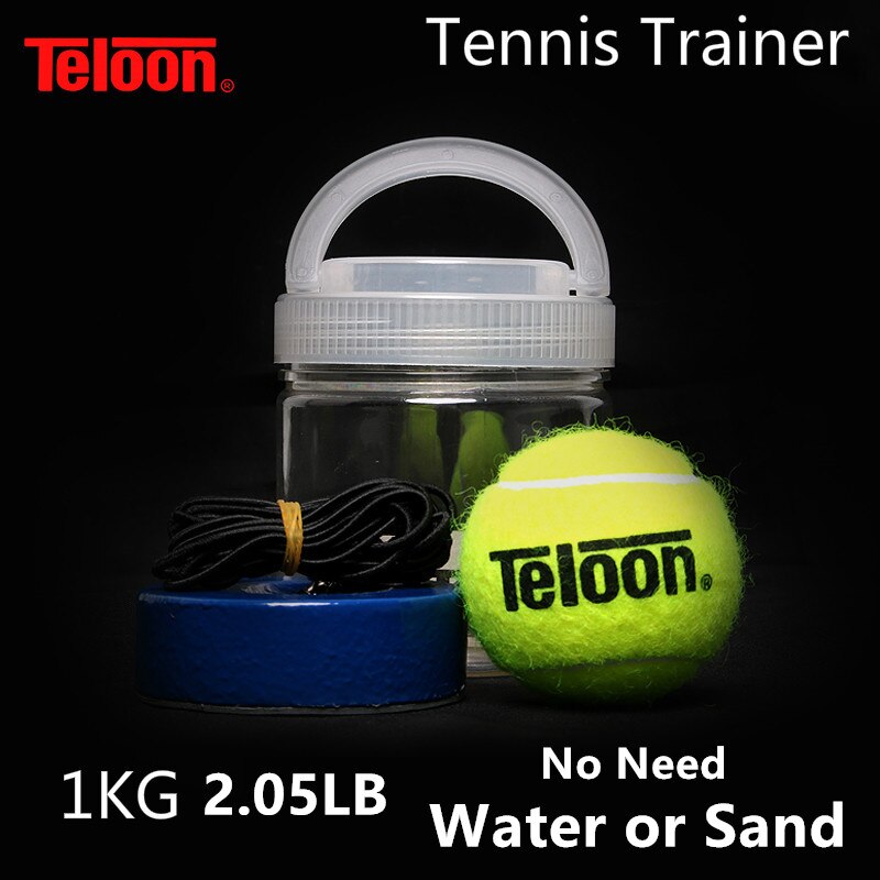 Teloon przenośny tenisówka 1KG waga ciężka żelazna baza trening tenis narzędzie ćwiczenie tenis sport samokształcenie odbicie piłka