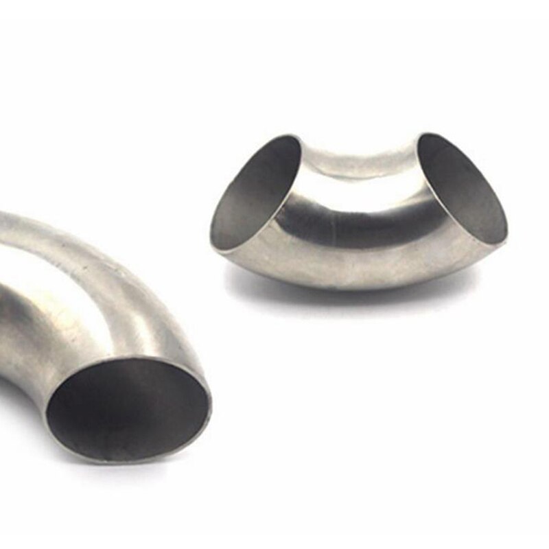 1pc rustfritt stål 90 graders bend 76mm albue eksosrør 3 tommer