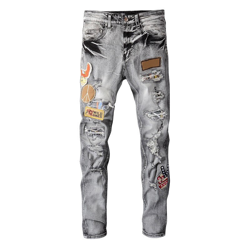 Red Bridge Joggingbroek voor heren, denim, cargobroek, smalle pijpen, zwart, 34W / 32L