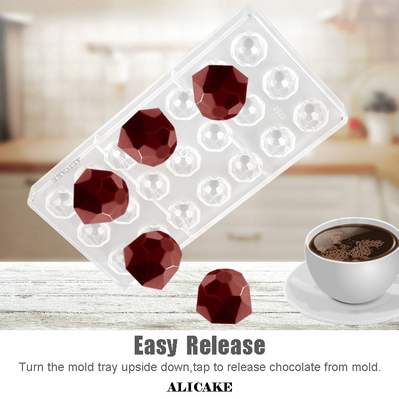 3D Polycarbonaat Chocolade Mallen Gereedschap Lade Vorm Mal Voor Chocolade Bar Cakevorm Zoetwaren Bakken Gebak Bakkerij Gereedschap