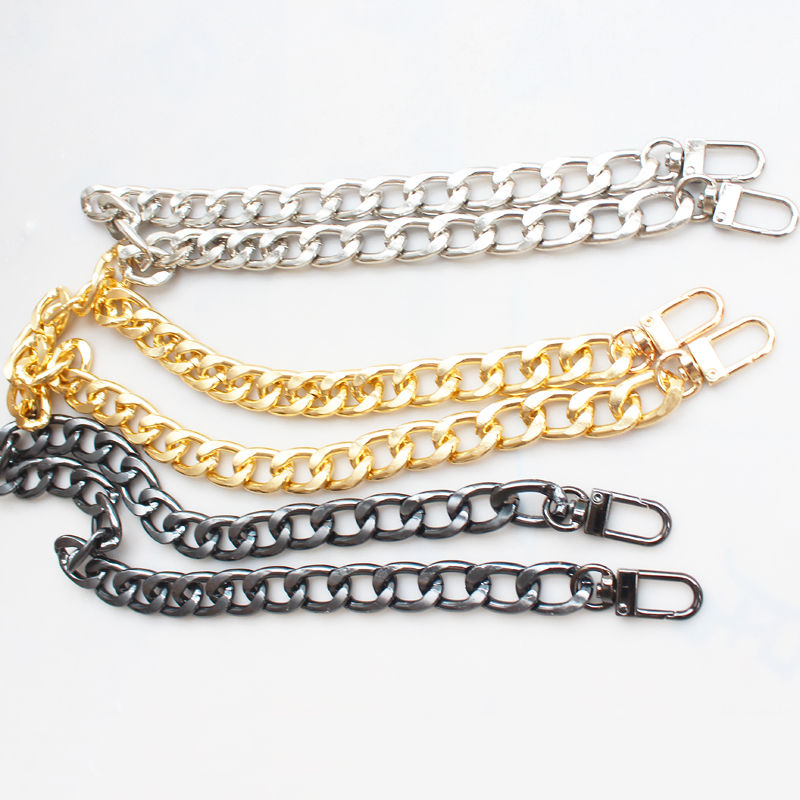 Metal Purse Chain Strap Vervanging Solid Chain Handtas Schoudertas 13.55Mm Breed Diy Ketting Accessoires Goud/Zilver/gun Zwart