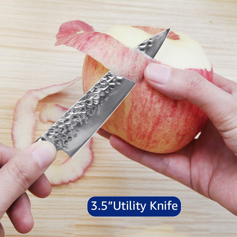 Kitchen Knife 8 inch Japanese Chef Knives 7CR17 440C High Carbon Stainless Steel Meat Cleaver Slicer Santoku Knife